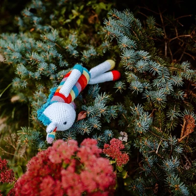 Pebble White Unicorn Rattle 2 Pebble White Unicorn Rattle - Image 2