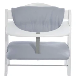 Hauck High Chair Tray Table With Cup Holder, White And Deluxe Seat Cushion Pad, Grey For Wooden AlphaPlus And BetaPlus Wooden High Chair -Chicco Kids Shop GUEST cbe95af5 da1b 4edc b13b 39762534ba61