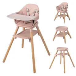 Costway 6-in-1 Convertible Wooden Baby Highchair Infant Feeding Chair With Removable Tray -Chicco Kids Shop GUEST cc2b5092 ad1f 4b3c 989a 5cc6c51fe0a2