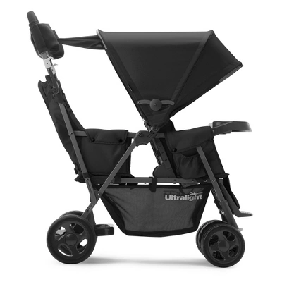 Joovy Caboose Too Ultralight Sit Stand Double Tandem Stroller - Black 1 Joovy Caboose Too Ultralight Sit Stand Double Tandem Stroller - Black