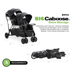 Joovy Big Caboose Triple Stroller, 7 Joovy Big Caboose Triple Stroller, -Chicco Kids Shop GUEST cd176d0f 08db 4908 a2f7 d7a9e2800067