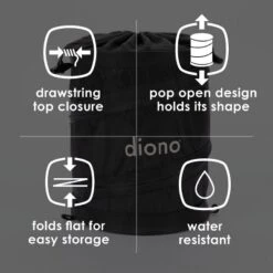 Diono Pop-up Trash Bin, Collapsible Car Trash Can, Leak Proof, Perfect For Keeping Car Clean, Black 15 Diono Pop-up Trash Bin, Collapsible Car Trash Can, Leak Proof, Perfect For Keeping Car Clean, Black -Chicco Kids Shop GUEST cd7953f4 472b 4c88 94e8 b17d0629b8d5