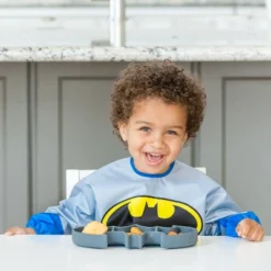 Bumkins DC Comics Batman Grip Dish - Gray -Chicco Kids Shop GUEST cdcfcc6d 11f6 46be 92e7 91c4f0e47e87