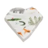 Loulou Lollipop 2pk Muslin Bandana Bib Set - Safari Jungle