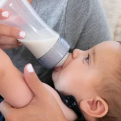 Chicco Duo Deluxe Hybrid Baby Bottle Gift Set With Invinci-Glass Inside/Plastic Outside - Gray - 10pc -Chicco Kids Shop GUEST cfc665a7 ae4b 4552 8ca7 8310cf312e55