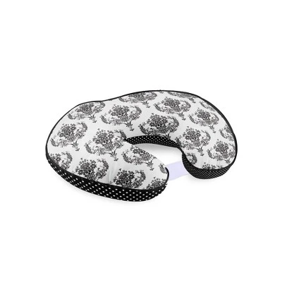 Bacati - 3 Pc Classic Damask Black Hugster Feeding & Infant Support Nursing Pillow 5 Bacati - 3 Pc Classic Damask Black Hugster Feeding & Infant Support Nursing Pillow - Image 5