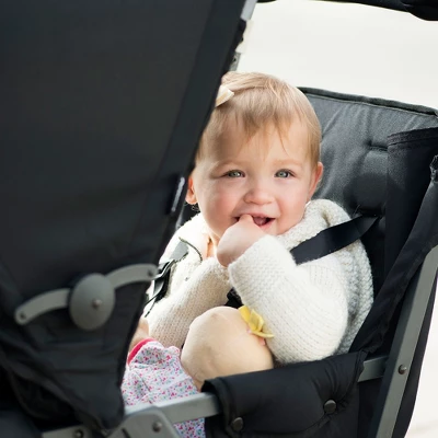 Joovy Caboose Too Ultralight Sit Stand Double Tandem Stroller - Black 4 Joovy Caboose Too Ultralight Sit Stand Double Tandem Stroller - Black - Image 4