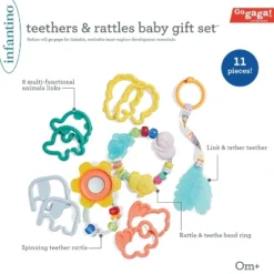 Infantino Go Gaga! Teethers & Rattle Baby Gift Set
