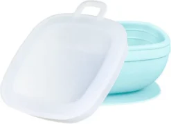 Platinum Silicone 11oz. Suction Bowl W/Platinum Silicone Press In Lid -Chicco Kids Shop GUEST d11ff5df ce69 4727 82a2 410c7900338c