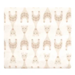 Hudson Baby Infant Cotton Flannel Receiving Blankets Bundle, Neutral Giraffe, One Size