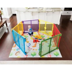 Toddleroo By North States Superyard Colorplay 6 Panel Freestanding Gate -Chicco Kids Shop GUEST d54facce b5b8 4a5f 9fa0 e979352e76ae