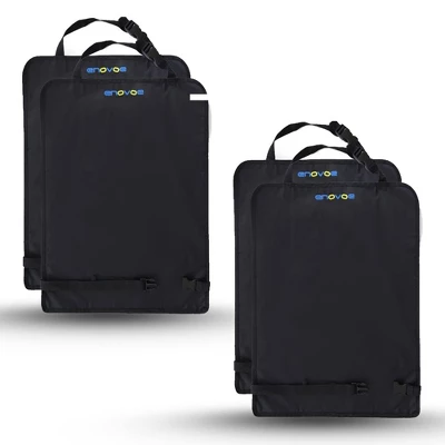 Enovoe Back Car Kick Mats Seat Protector With Waterproof Protection For Upholstery, XL, 4 Pack 1 Enovoe Back Car Kick Mats Seat Protector With Waterproof Protection For Upholstery, XL, 4 Pack