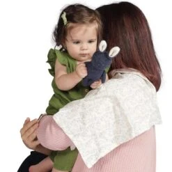 Manhattan Toy Embroidered Plush Bunny Baby Rattle + Soft Cotton Burp Cloth, 16 X 16 Inches -Chicco Kids Shop GUEST db2fae97 ce17 420c 8b7c 36003c3be26a