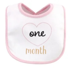 Hudson Baby Infant Girl Cotton Bibs 13pk, Hello World, One Size