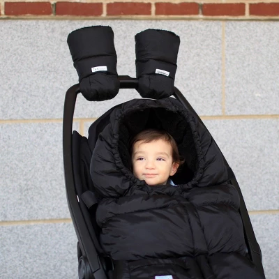 7AM Enfant Warmmuffs Stroller Gloves - Black Plush 4 7AM Enfant Warmmuffs Stroller Gloves - Black Plush - Image 4