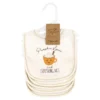 Touched By Nature Unisex Baby Organic Cotton Bibs, Fall Food, One Size