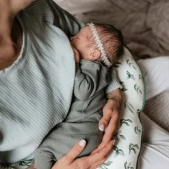 Boppy Organic Original Support Nursing Pillow Cover - Green Leaves -Chicco Kids Shop GUEST dec94d83 0124 49db a425 ee950a9eb441