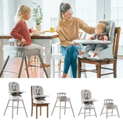 Chicco Stack Hi-Lo 6-in-1 Multi-Use High Chair - Tide