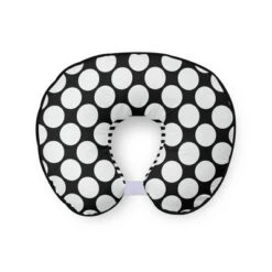 Bacati - 3 Pc Dots/Pin Stripes Black/White Hugster Feeding & Infant Support Nursing Pillow