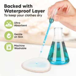 KeaBabies 14pk Contour Organic Nursing Pads, Reusable Nipple Pads For Breastfeeding, Washable Breast Pads + Wash Bag -Chicco Kids Shop GUEST e4f0acb8 4c64 40de 90ab 68797bf3f2ea