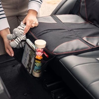 Diono Super Mat 3-Pack Car Seat Protector For Infant Car Seat, Booster Seat, Pets, 3 Storage Pockets 2 Diono Super Mat 3-Pack Car Seat Protector For Infant Car Seat, Booster Seat, Pets, 3 Storage Pockets - Image 2