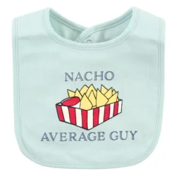 Hudson Baby Infant Boy Cotton Bibs, Food Puns Boy, One Size