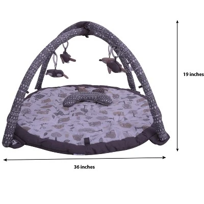 Bacati - Baby Activity Gyms & Playmats (Owls Beige Gray) 3 Bacati - Baby Activity Gyms & Playmats (Owls Beige Gray) - Image 3