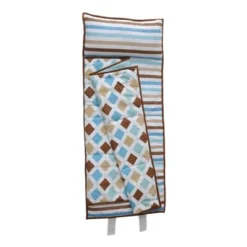 Bacati - Mod Dia/Stripes Aqua Teal Beige Brown Toddler Nap Mat -Chicco Kids Shop GUEST e7384d1f 99b6 4d7a aef6 322f357d441f