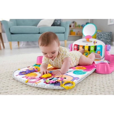Fisher Price Fisher-Price Deluxe Kick & Play Piano Gym Playmat - Pink 2 Fisher Price Fisher-Price Deluxe Kick & Play Piano Gym Playmat - Pink - Image 2