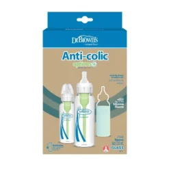 Dr. Brown's Dr. Brown's Anti-Colic Options+ Glass Baby Bottle - 8oz/2pk