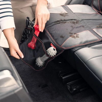 Diono Super Mat 3-Pack Car Seat Protector For Infant Car Seat, Booster Seat, Pets, 3 Storage Pockets 8 Diono Super Mat 3-Pack Car Seat Protector For Infant Car Seat, Booster Seat, Pets, 3 Storage Pockets - Image 8