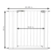 Hauck Open N Stop KD Pressure Fit Pet & Baby Safety Gate For Doorway, Stairway, Or Hallway, White