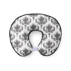 Bacati - 3 Pc Classic Damask Black Hugster Feeding & Infant Support Nursing Pillow
