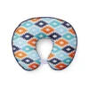 Bacati - 3 Pc Liam Aztec Print Aqua Orange Navy Hugster Feeding & Infant Support Nursing Pillow
