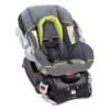 Baby Trend EZ Flex-Lock 30lbs. Infant Car Seat Carrier Travel System With Easy Install Car Base - Gray Carbon (CS43710A)