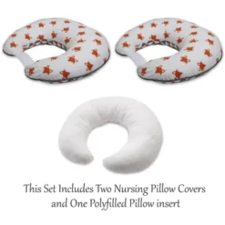 Bacati - 3 Pc Playful Fox Orange Gray Hugster Feeding & Infant Support Nursing Pillow -Chicco Kids Shop GUEST f45f210f 1f35 4e6d 9622 b78cf5b03c1c