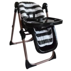 Your Babiie MAWMA By Snooki Rose Gold Black Stripes Fitzrovia High Chair -Chicco Kids Shop GUEST f5c49a10 4f69 4492 8e32 116476efdf01