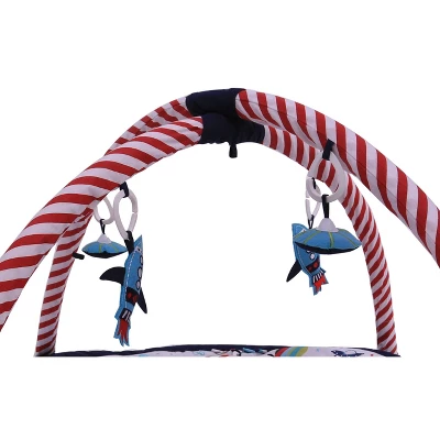 Bacati - Baby Activity Gyms & Playmats (Airspace Aqua/Red/Orange/Green/Navy) 1 Bacati - Baby Activity Gyms & Playmats (Airspace Aqua/Red/Orange/Green/Navy)