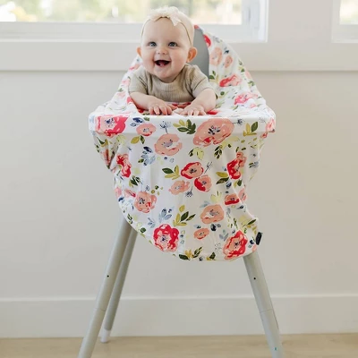 Bebe Au Lait Pure & Simple 5-in-1 Cover With 2 Nursing Pads - Floral Pop - 3ct 4 Bebe Au Lait Pure & Simple 5-in-1 Cover With 2 Nursing Pads - Floral Pop - 3ct - Image 4