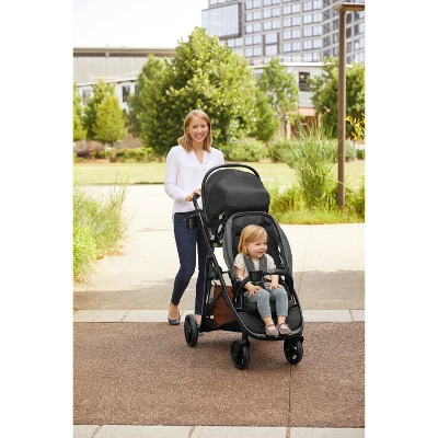 Graco Ready2Grow LX 2.0 Double Stroller - Clark 1 Graco Ready2Grow LX 2.0 Double Stroller - Clark
