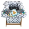Boppy Preferred Shopping Cart And Restaurant High Chair Cover - Gray Jumbo Dots