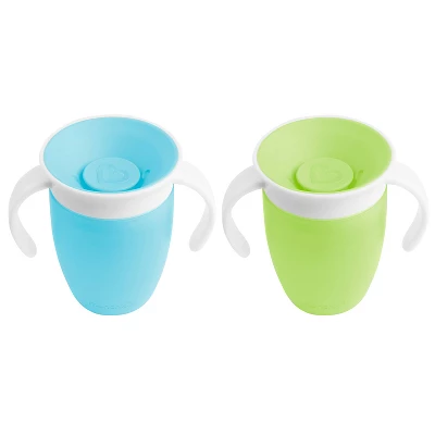 Munchkin Miracle 360° 2pk Trainer Cup - 7oz 4 Munchkin Miracle 360° 2pk Trainer Cup - 7oz - Image 4