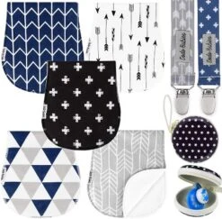 Dodo Babies 5-Pack Baby Burp Cloth With 2 Pacifier Clips And 1 Case -Chicco Kids Shop GUEST fd16c4a7 3da9 442f 954b e0820e64a92d