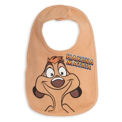 Disney Lion King Simba Timon Pumbaa 4 Pack Bibs Multicolored One Size 2 Disney Lion King Simba Timon Pumbaa 4 Pack Bibs Multicolored One Size - Image 2